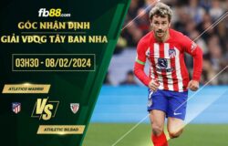 fb88-soi kèo Atletico Madrid vs Athletic Bilbao