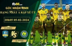 Fb88 soi kèo trận đấu Al Ain(KSA) vs Al-Orubah