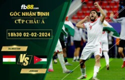 Fb88 bảng kèo trận đấu Tajikistan vs Jordan