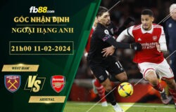 Fb88 soi kèo trận đấu West Ham vs Arsenal