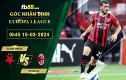 Fb88 soi kèo trận đấu Slavia Praha vs AC Milan