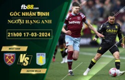 Fb88 soi kèo trận đấu West Ham vs Aston Villa