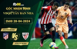 Fb88 soi kèo trận đấu Atletico Madrid vs Athletic Bilbao