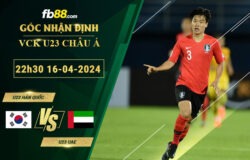 Fb88 soi kèo trận đấu U23 Hàn Quốc vs U23 UAE