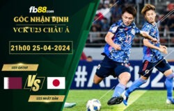 Fb88 soi kèo trận đấu U23 Qatar vs U23 Nhật Bản