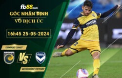 Fb88 soi kèo trận đấu Central Coast vs Melbourne Victory