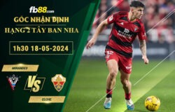 Fb88 soi kèo trận đấu Mirandes vs Elche