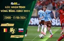 fb88-chi tiết kèo trận đấu Bỉ vs Slovakia