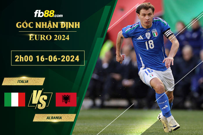 Fb88 soi kèo trận đấu Italia vs Albania