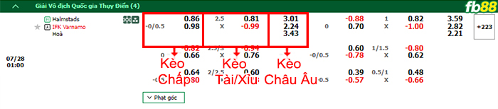 Fb88 bảng kèo trận đấu Halmstads vs Varnamo