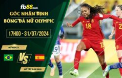 fb88-soi kèo Nữ Brazil vs Nữ Tây Ban Nha