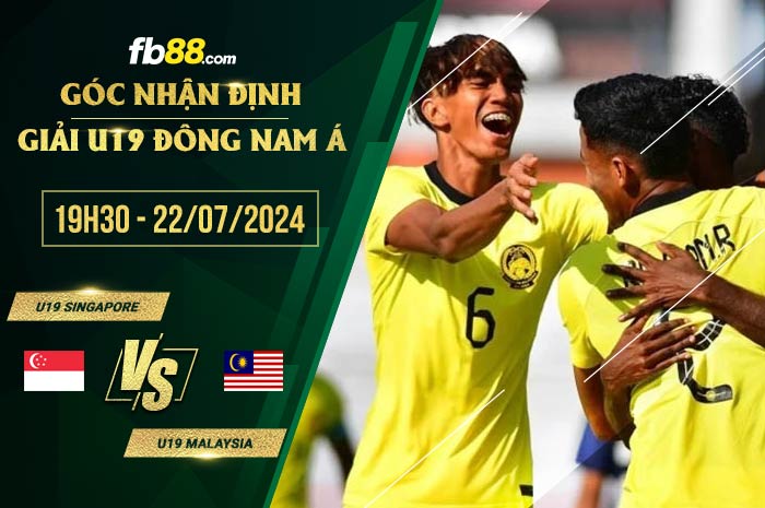 fb88-soi kèo U19 Singapore vs U19 Malaysia