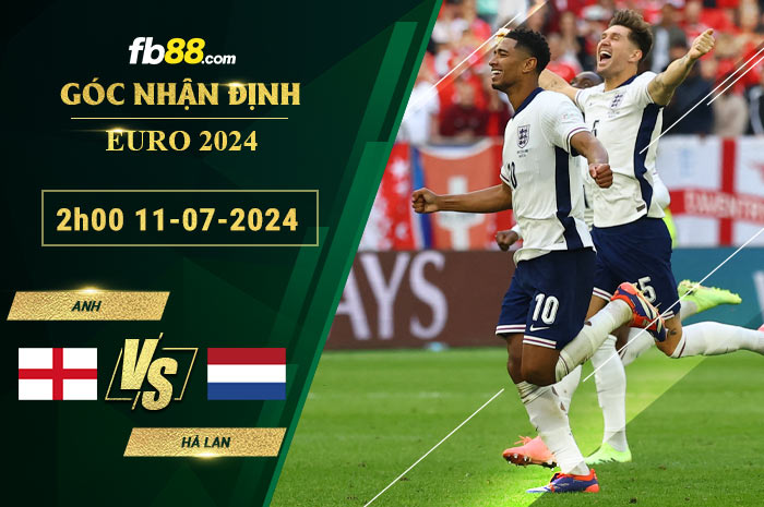 Fb88 soi kèo trận đấu Anh vs Hà Lan