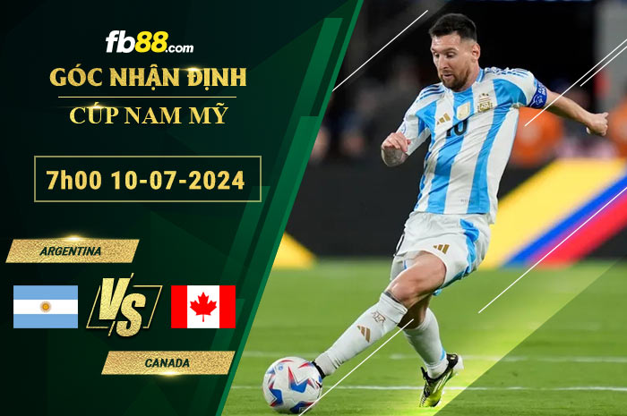 Fb88 soi kèo trận đấu Argentina vs Canada