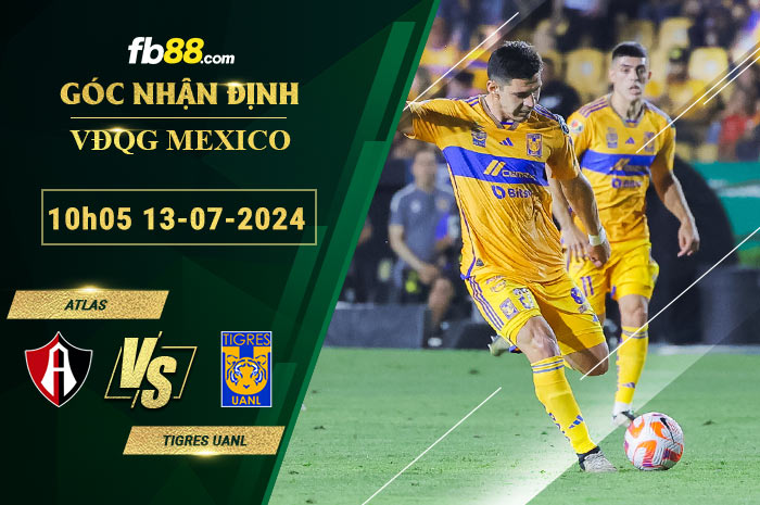 Fb88 soi kèo trận đấu Atlas vs Tigres UANL