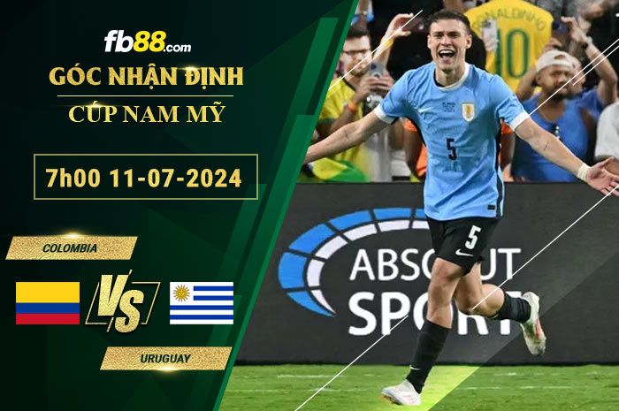 Fb88 soi kèo trận đấu Colombia vs Uruguay