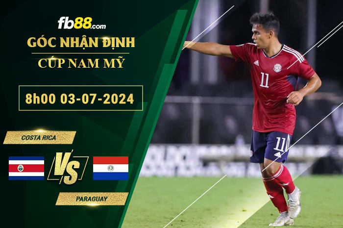 Fb88 soi kèo trận đấu Costa Rica vs Paraguay