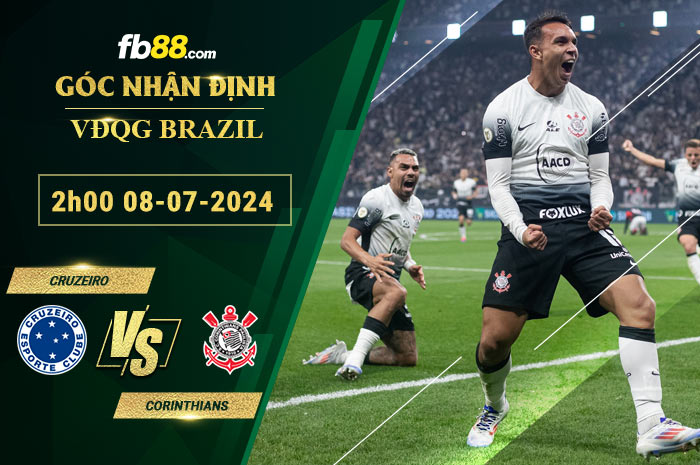 Fb88 soi kèo trận đấu Cruzeiro vs Corinthians