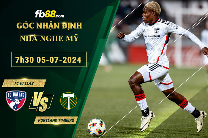 Fb88 soi kèo trận đấu FC Dallas vs Portland Timbers