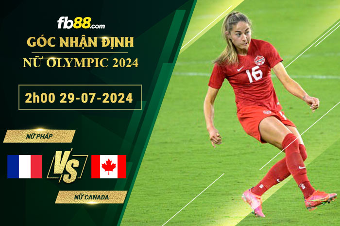 Fb88 bảng kèo trận đấu Nữ Pháp vs Nữ Canada