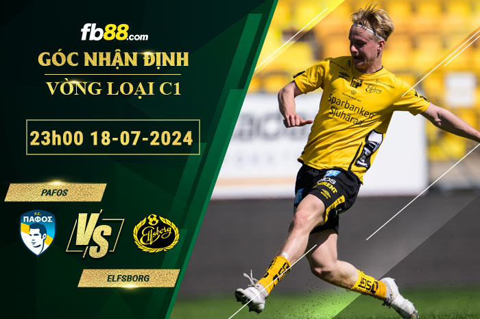 Fb88 soi kèo trận đấu Pafos vs Elfsborg