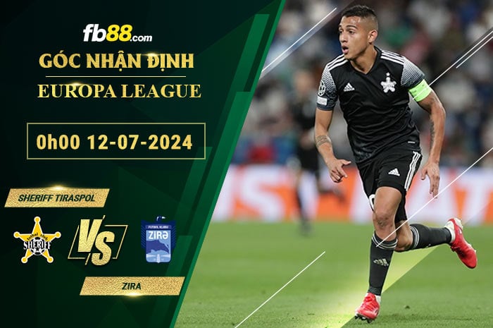 Fb88 soi kèo trận đấu Sheriff Tiraspol vs Zira