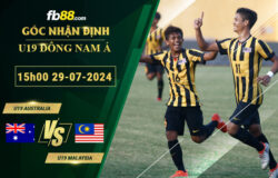 Fb88 soi kèo trận đấu U19 Australia vs U19 Malaysia