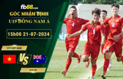 Fb88 soi kèo trận đấu U19 Việt Nam vs U19 Úc