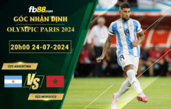 Fb88 soi kèo trận đấu U23 Argentina vs U23 Morocco