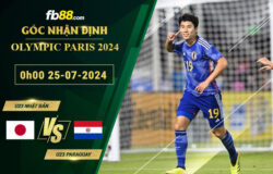 Fb88 soi kèo trận đấu U23 Nhật Bản vs U23 Paraguay