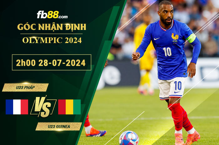 Fb88 soi kèo trận đấu U23 Pháp vs U23 Guinea