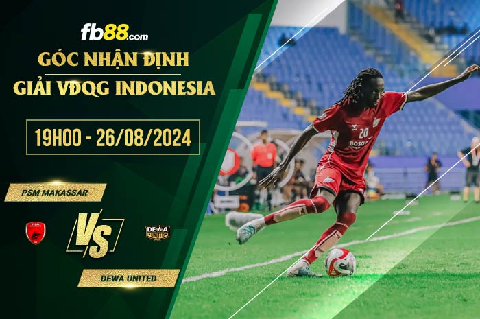 fb88-soi kèo PSM Makassar vs Dewa United