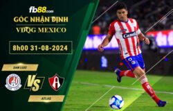 Fb88 soi kèo trận đấu San Luis vs Atlas