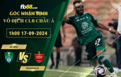 Fb88 soi kèo trận đấu Al-Ahli vs Persepolis