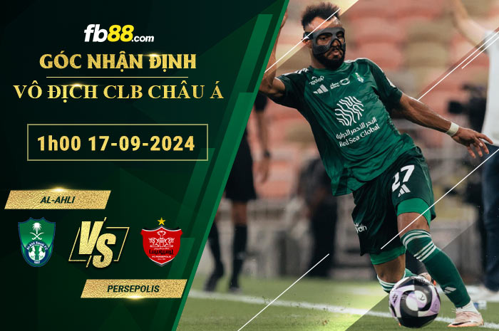 Fb88 soi kèo trận đấu Al-Ahli vs Persepolis