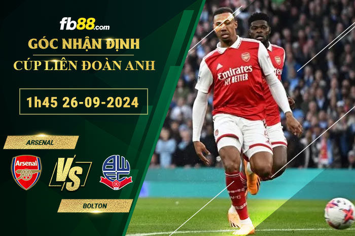 Fb88 soi kèo trận đấu Arsenal vs Bolton