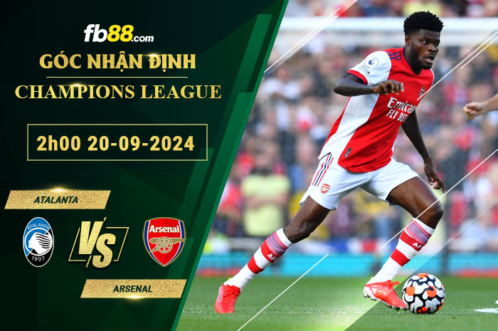 Fb88 soi kèo trận đấu Atalanta vs Arsenal