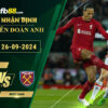 Fb88 soi kèo trận đấu Liverpool vs West Ham