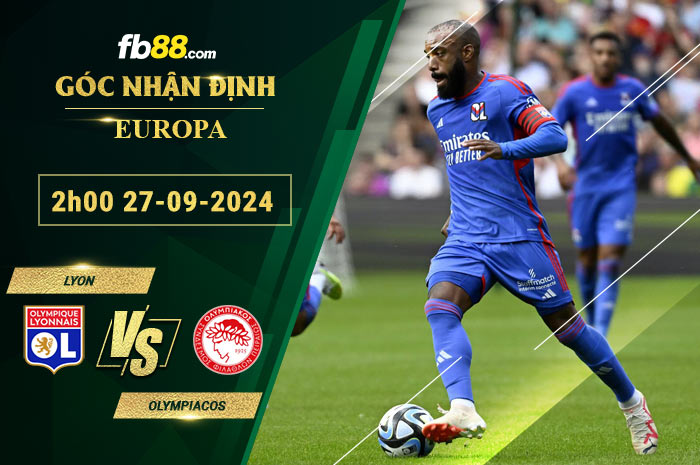 Fb88 soi kèo trận đấu Lyon vs Olympiacos