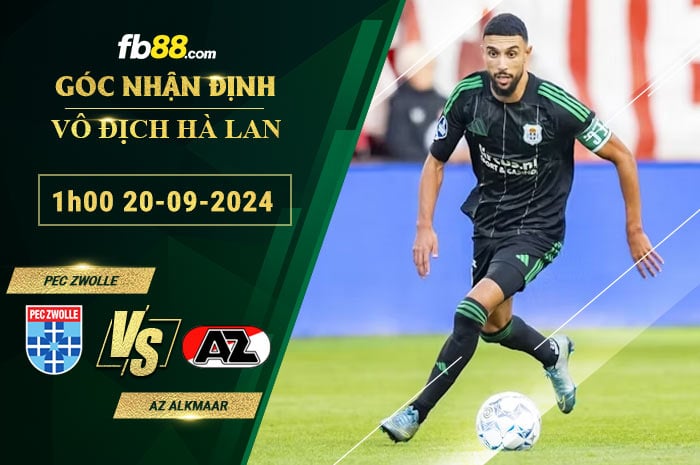 Fb88 soi kèo trận đấu PEC Zwolle vs AZ Alkmaar