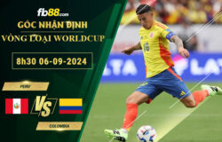 Fb88 soi kèo trận đấu Peru vs Colombia