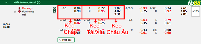 Fb88 bảng kèo trận đấu Flamengo vs Fluminense