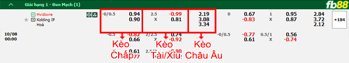 Fb88 bảng kèo trận đấu Hvidovre vs Kolding