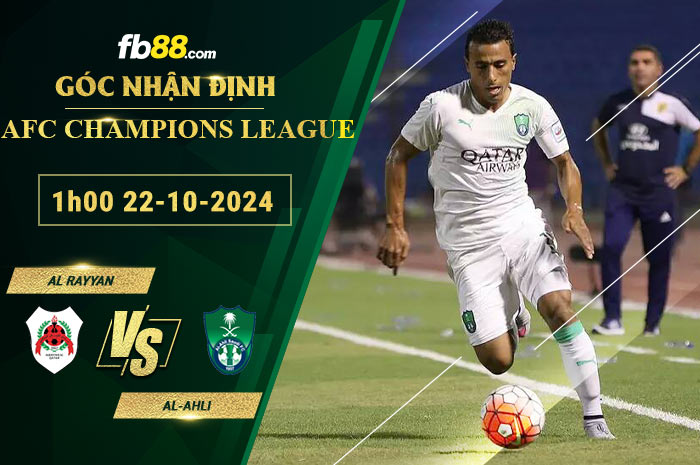 Fb88 soi kèo trận đấu Al Rayyan vs Al-Ahli