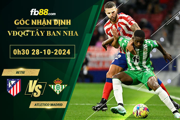 Fb88 soi kèo trận đấu Betis vs Atletico Madrid