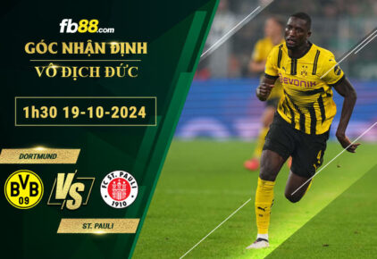 Fb88 soi kèo trận đấu Dortmund vs St. Pauli