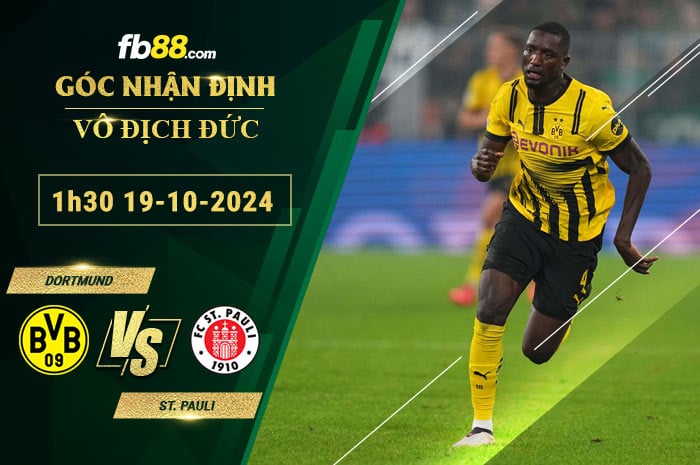 Fb88 soi kèo trận đấu Dortmund vs St. Pauli