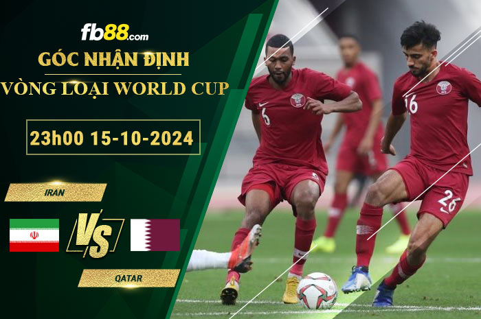 Fb88 soi kèo trận đấu Iran vs Qatar