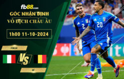 Fb88 soi kèo trận đấu Italia vs Bỉ