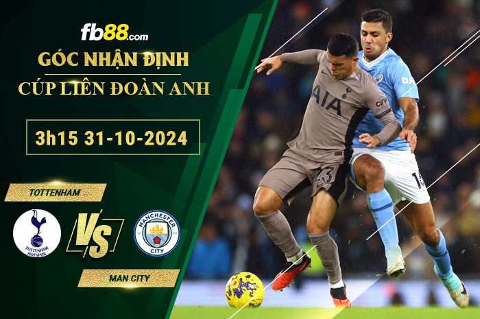 Fb88 soi kèo trận đấu Tottenham vs Man City